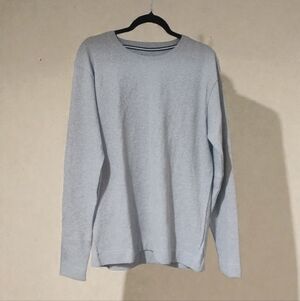 Project Red Gray Thermal Waffle Long Sleeve Shirt SZ L NWT